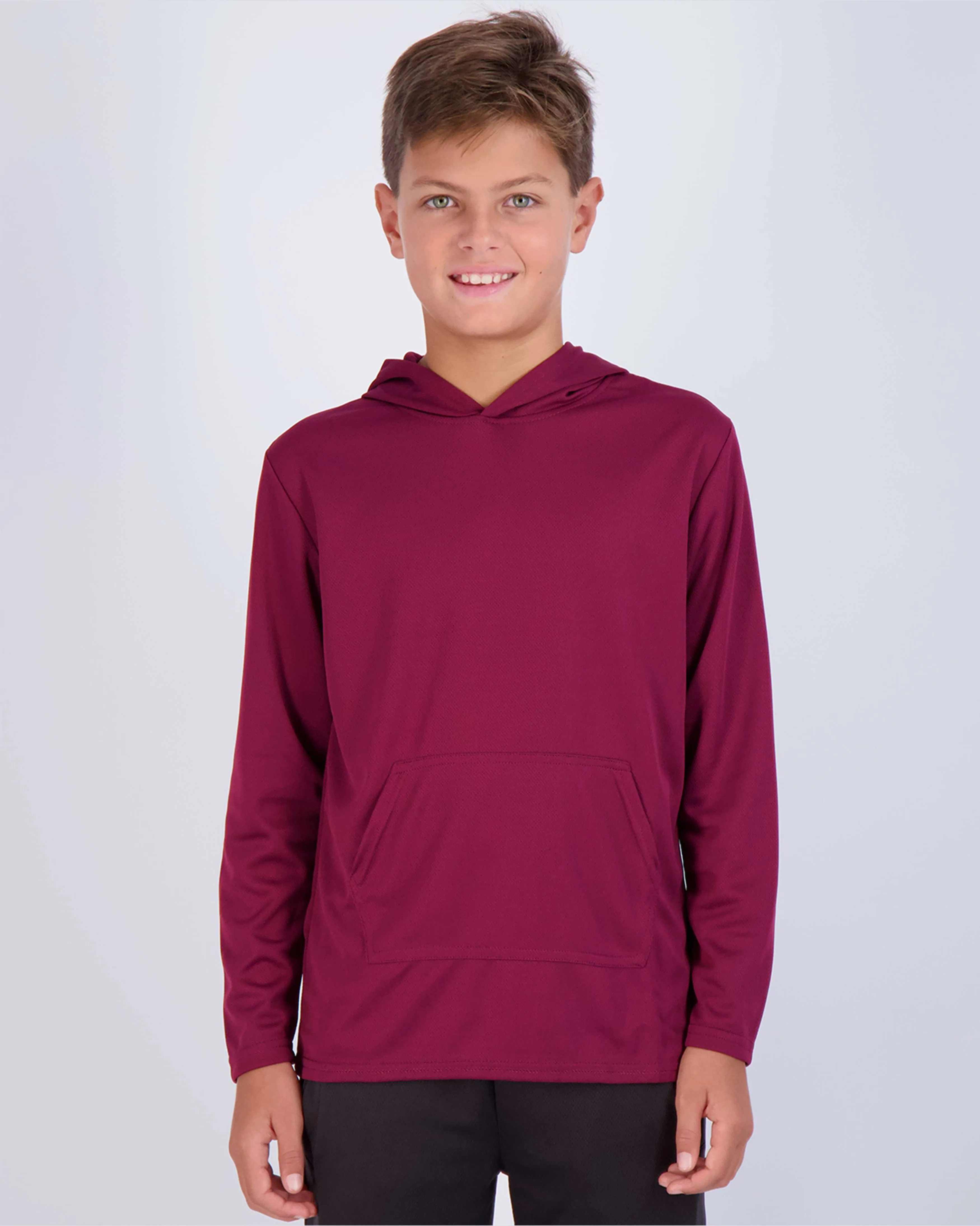 3 Pack: Boys Mesh Long Sleeve Pullover Hoodie Active Sweatshirt