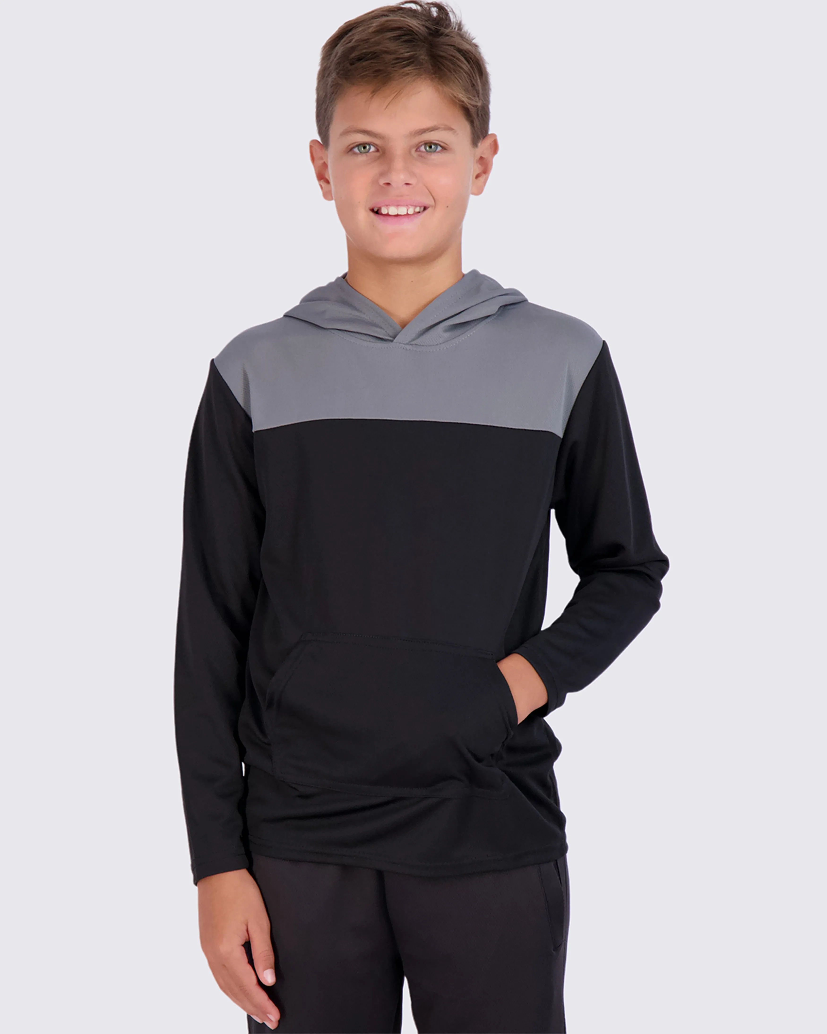 3 Pack: Boys Mesh Long Sleeve Pullover Hoodie Active Sweatshirt