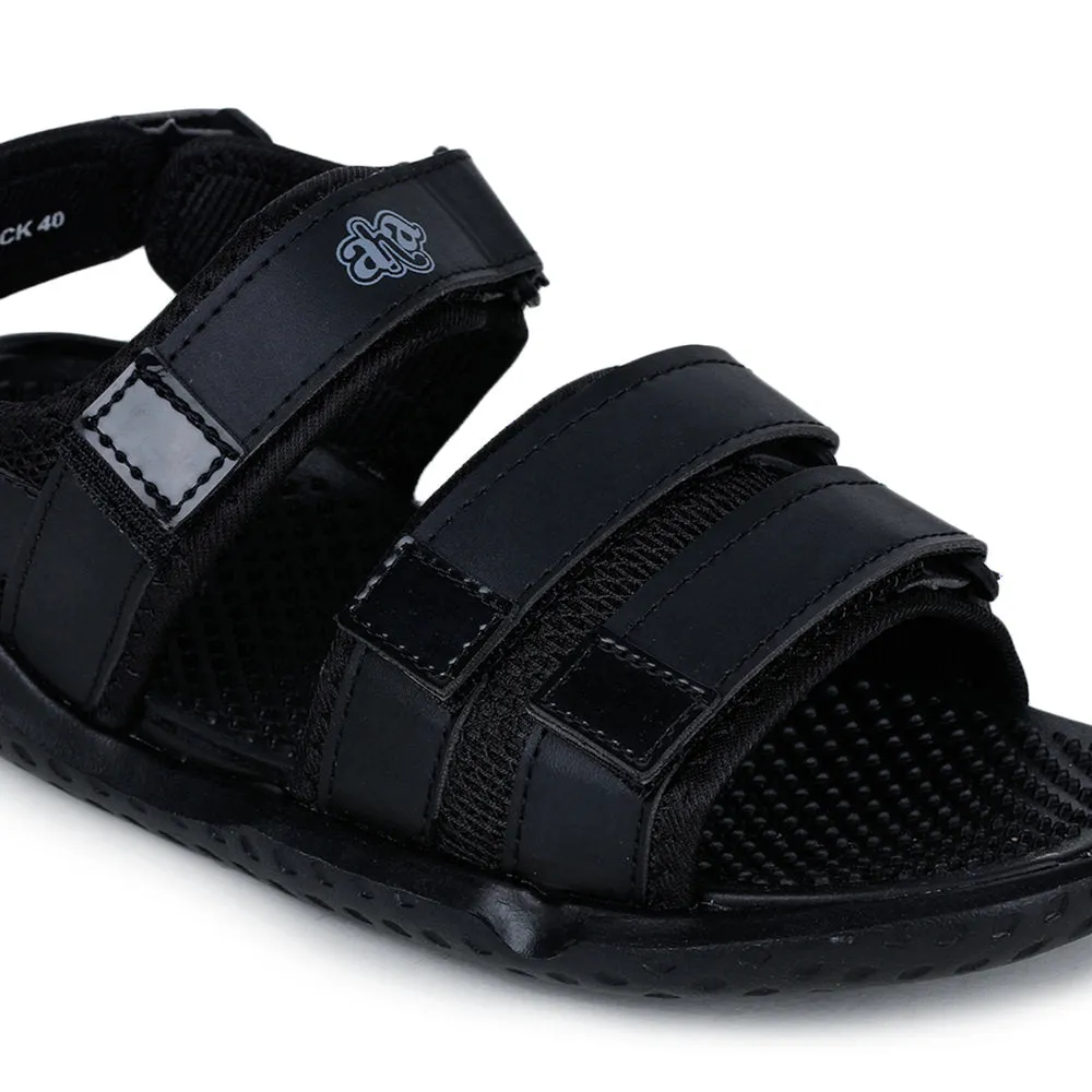 A-HA Casual Black Sandals For Men LB195-01 By Liberty