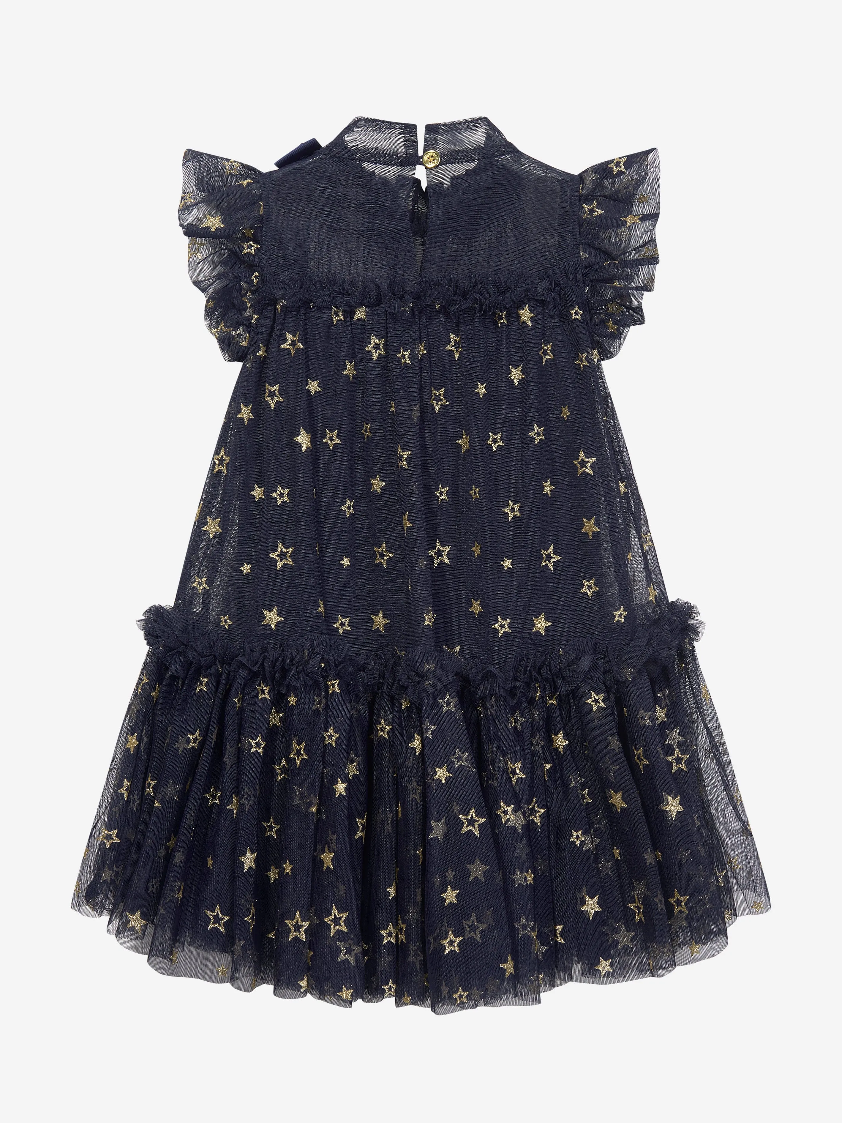 Angels Face Girls Marigold Star Dress in Navy