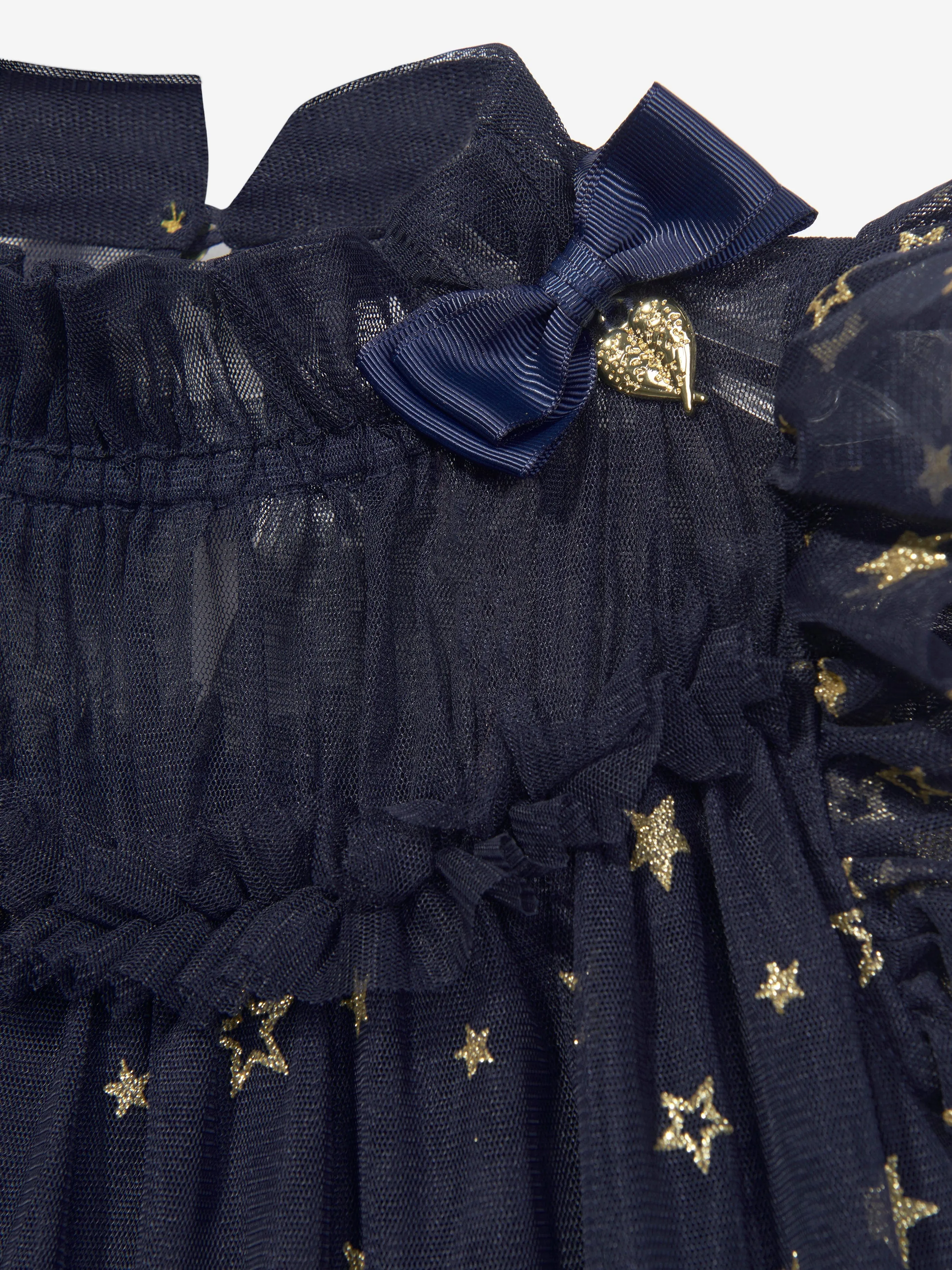 Angels Face Girls Marigold Star Dress in Navy