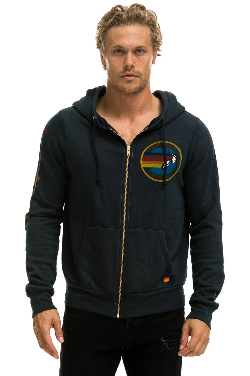 AVIATOR NATION MIAMI HOODIE - CHARCOAL