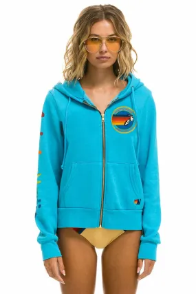 AVIATOR NATION NEW YORK CITY HOODIE - NEON BLUE