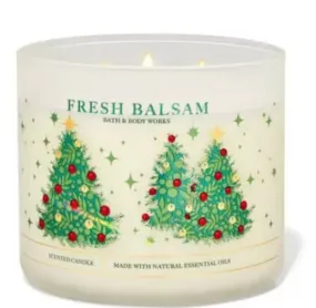 Bath & Body Works Fresh Balsam 3-Wick Candle