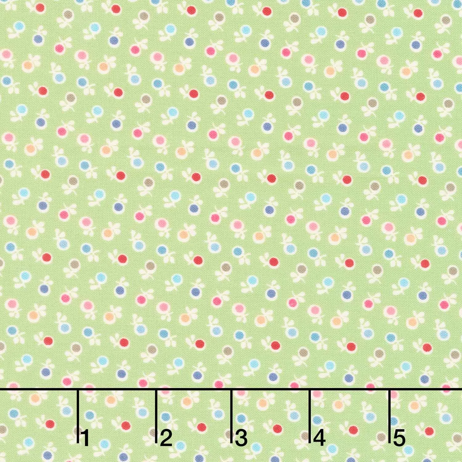 Bee Dots - Kathy Lettuce Yardage