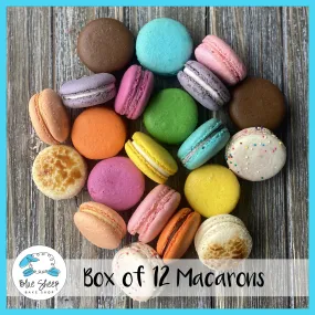 Box of 12 (twelve) French Macarons