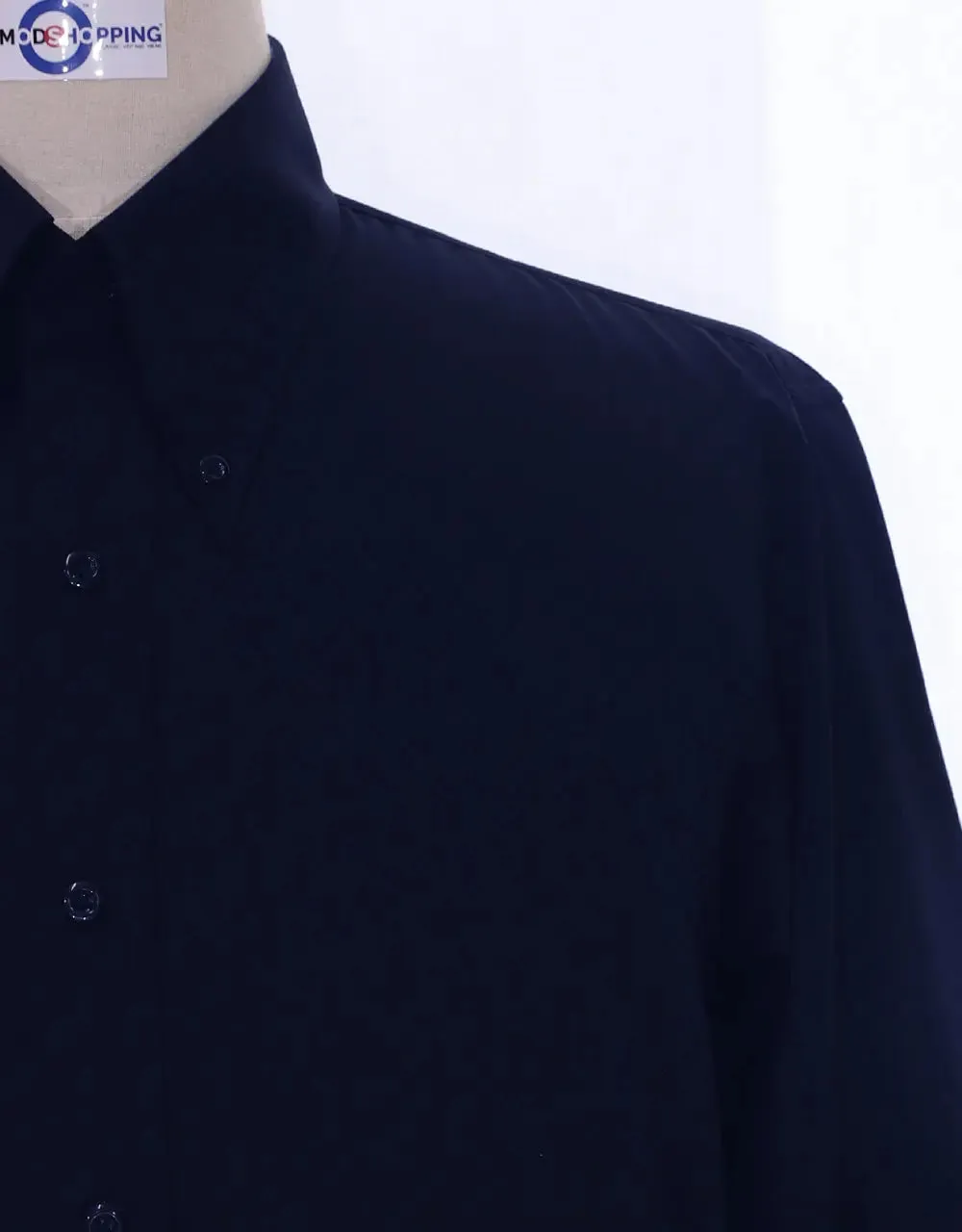 Button Down Shirt - Navy Blue Shirt