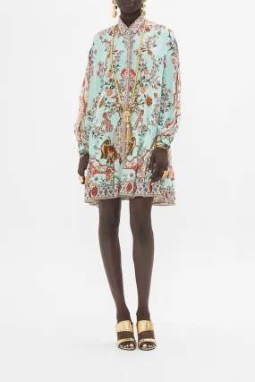 Camilla Long Sleeve Tiered Short Dress - Weaving Worlds