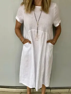 Casual Round Neck Dress