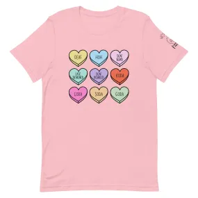 Deaf Community Hearts Tee (100% Cotton)