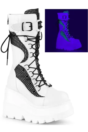 DemoniaCult Shaker 70 Boots White