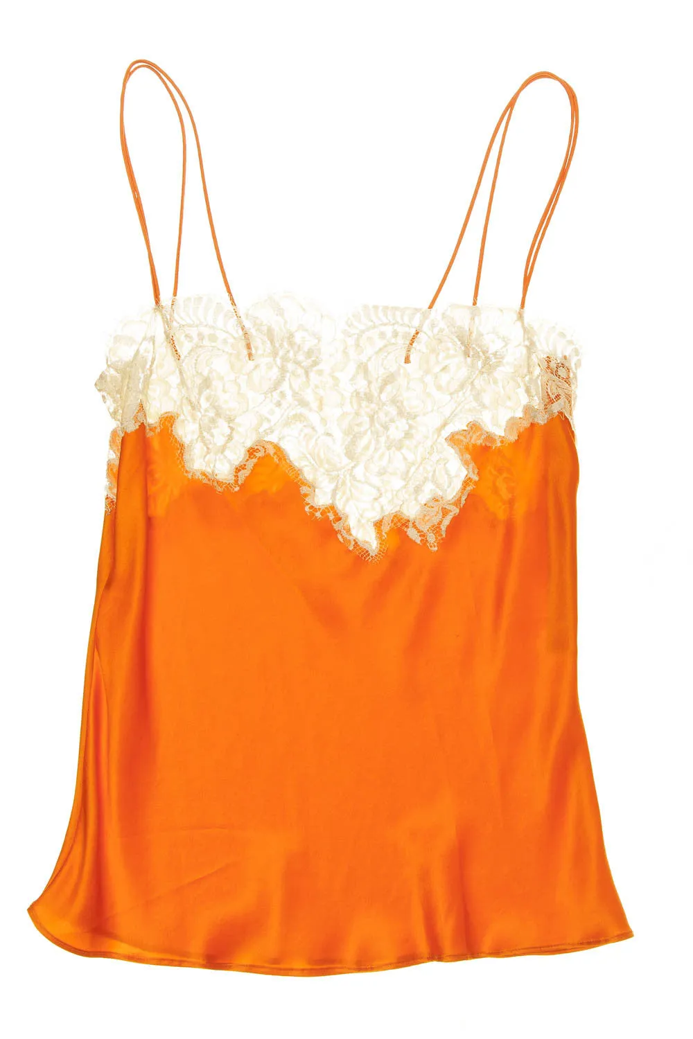 Dolce & Gabbana - Orange Lace Trim Camisole - IT 40