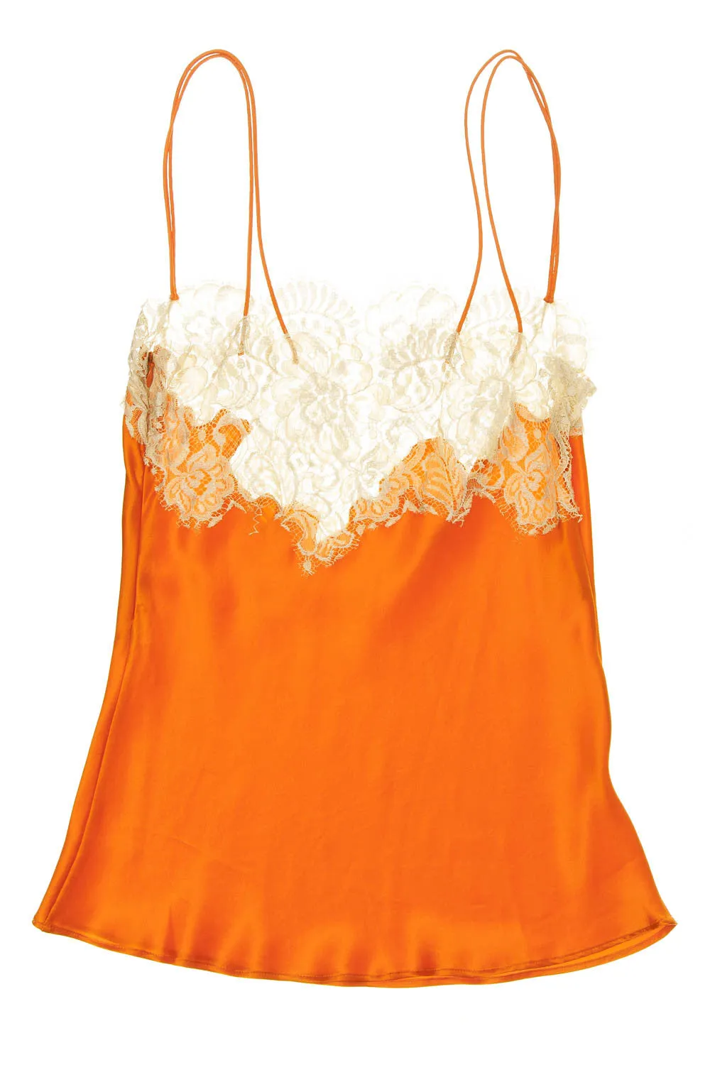 Dolce & Gabbana - Orange Lace Trim Camisole - IT 40