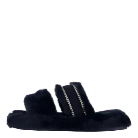 Hilfiger Fur Basics Slipper Space Blue