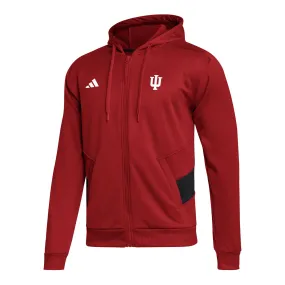 Indiana Hoosiers Adidas Sideline Full Zip Crimson Jacket