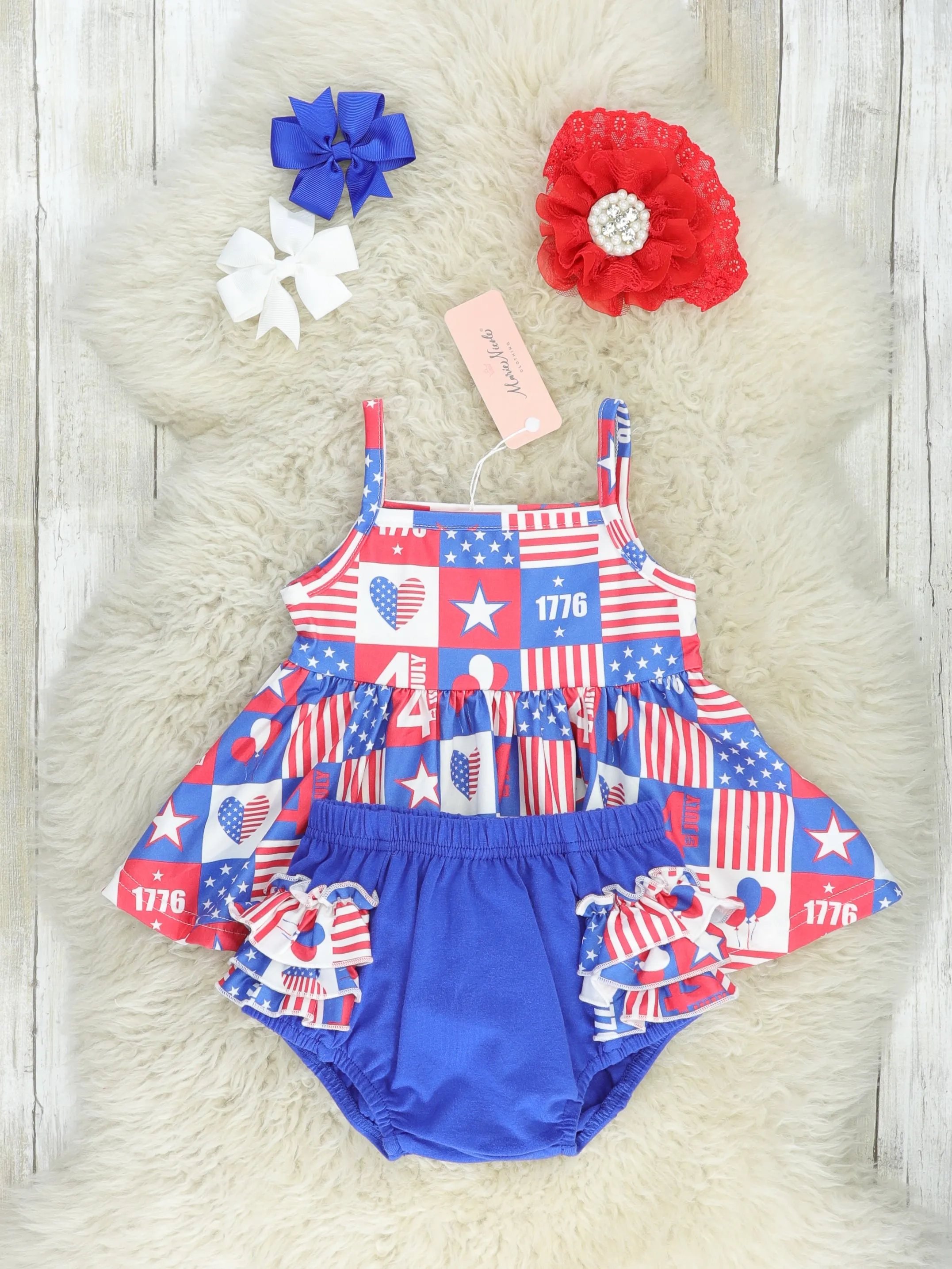 July 4th Ruffle Bloomers Outfit