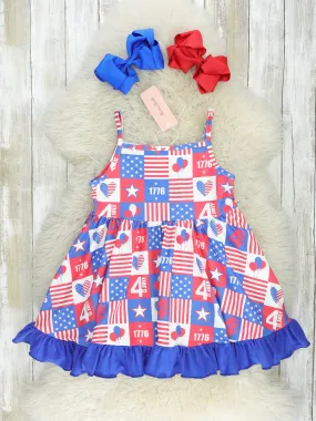 July 4th Ruffle Tank Dress