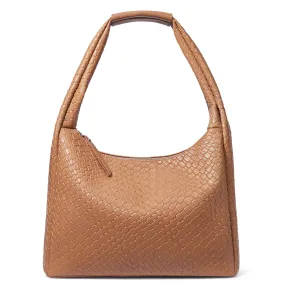 KWELI Croc Structured Curved Hobo Handbags