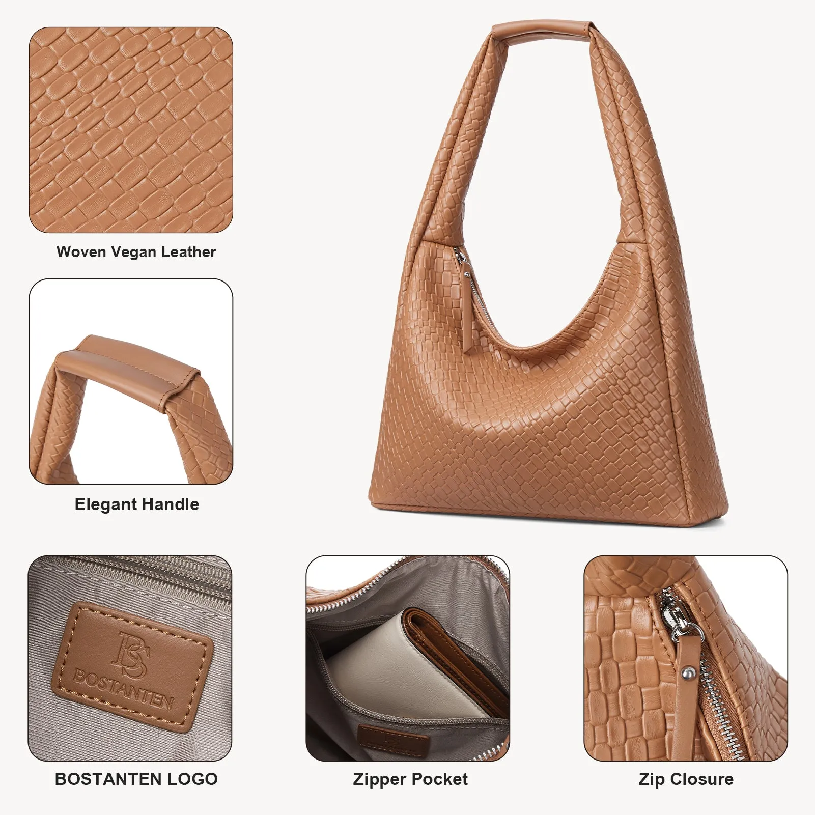 KWELI Croc Structured Curved Hobo Handbags