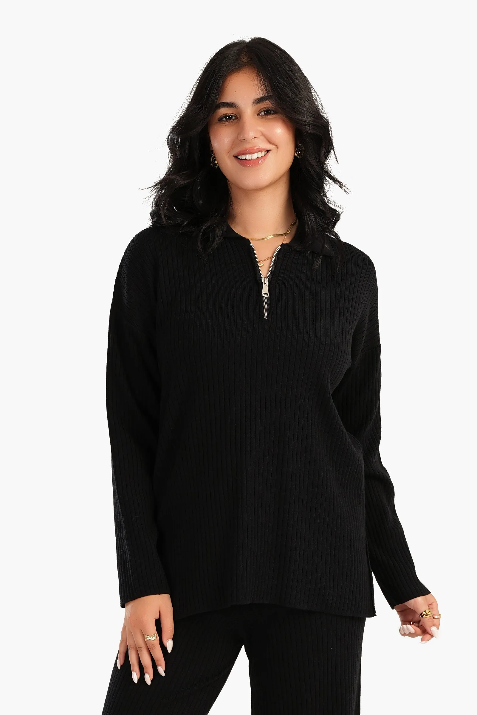 Lounge Pullover with Zipper