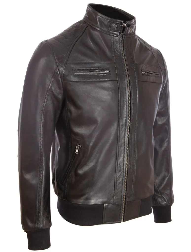 OS3R Men's Bomber Jacket - Black