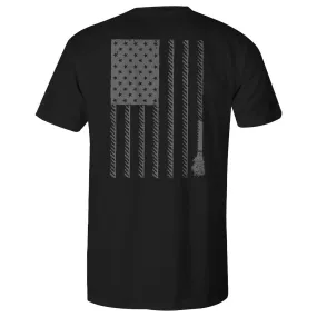 "Liberty Roper" Black w/Flag Pocket T-shirt