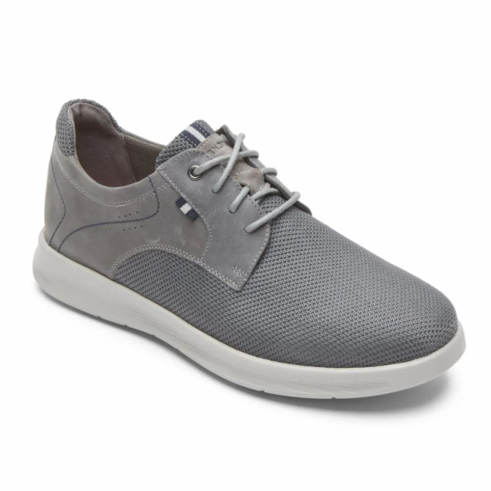 Rockport Men CALDWELL PLAINTOE OX GREY/MESH LEATHER