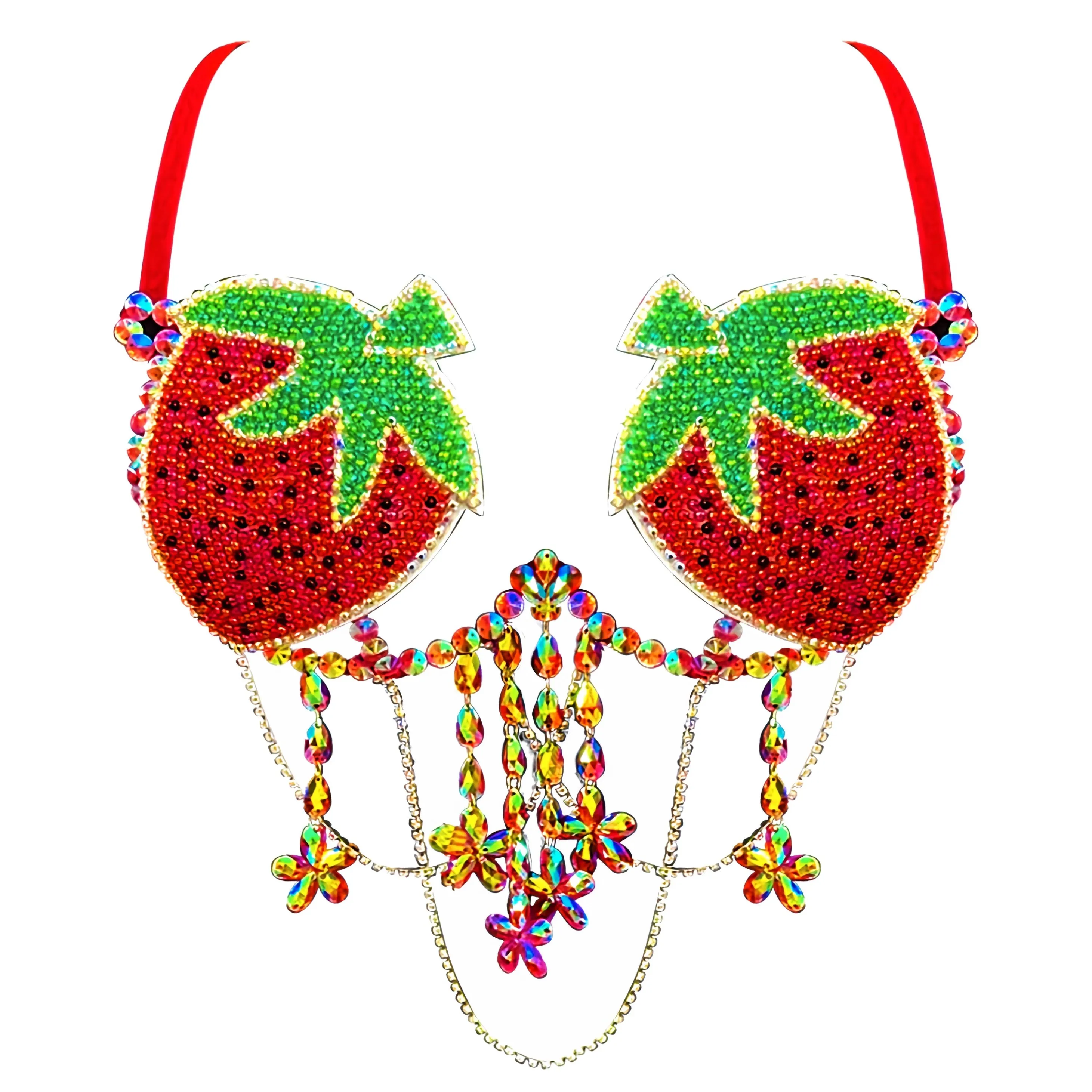 Sweet As A Strawberry Beaded CarnivalBra