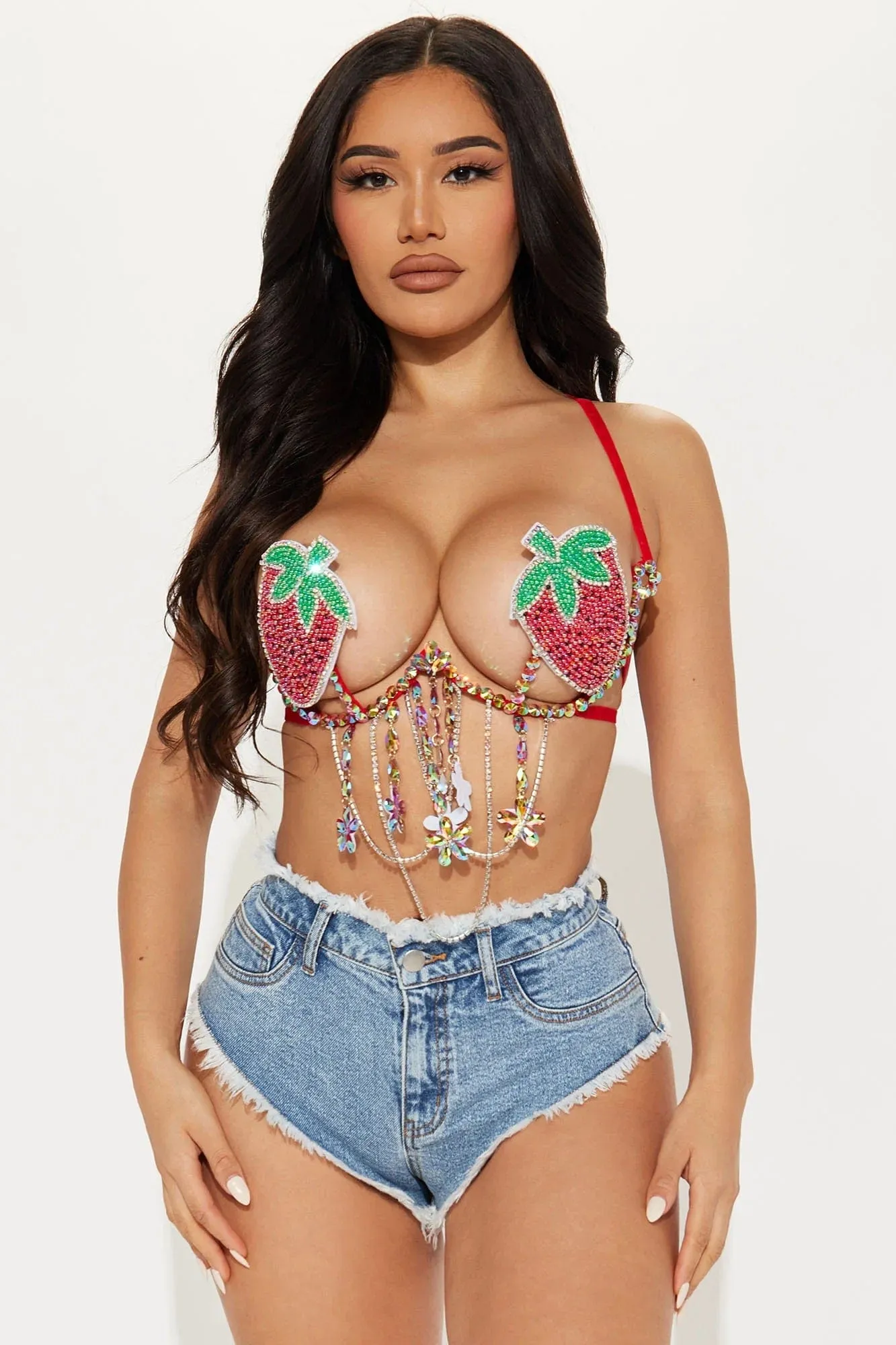 Sweet As A Strawberry Beaded CarnivalBra