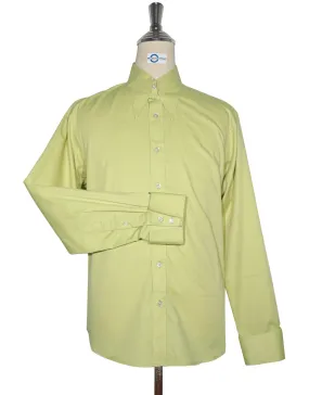 Tab Collar Shirt | Lemon Green Tab Collar Shirt