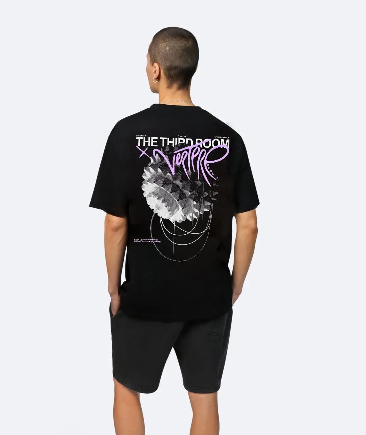 THE THIRD ROOM x VERTERE BERLIN AREAL C T-SHIRT - BLACK