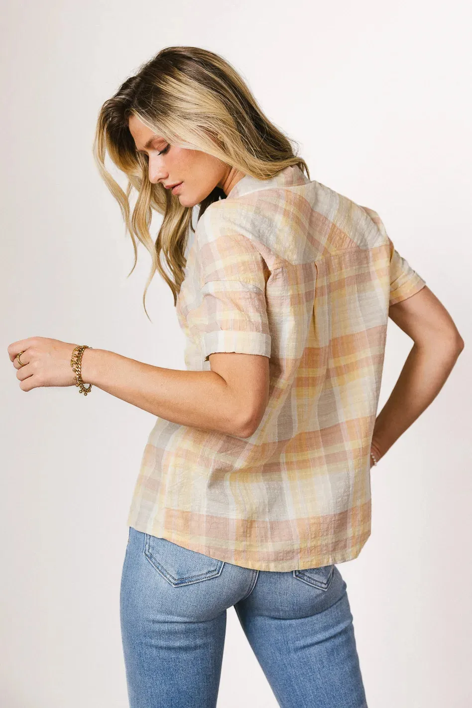 Whimsy Plaid Button Up - FINAL SALE