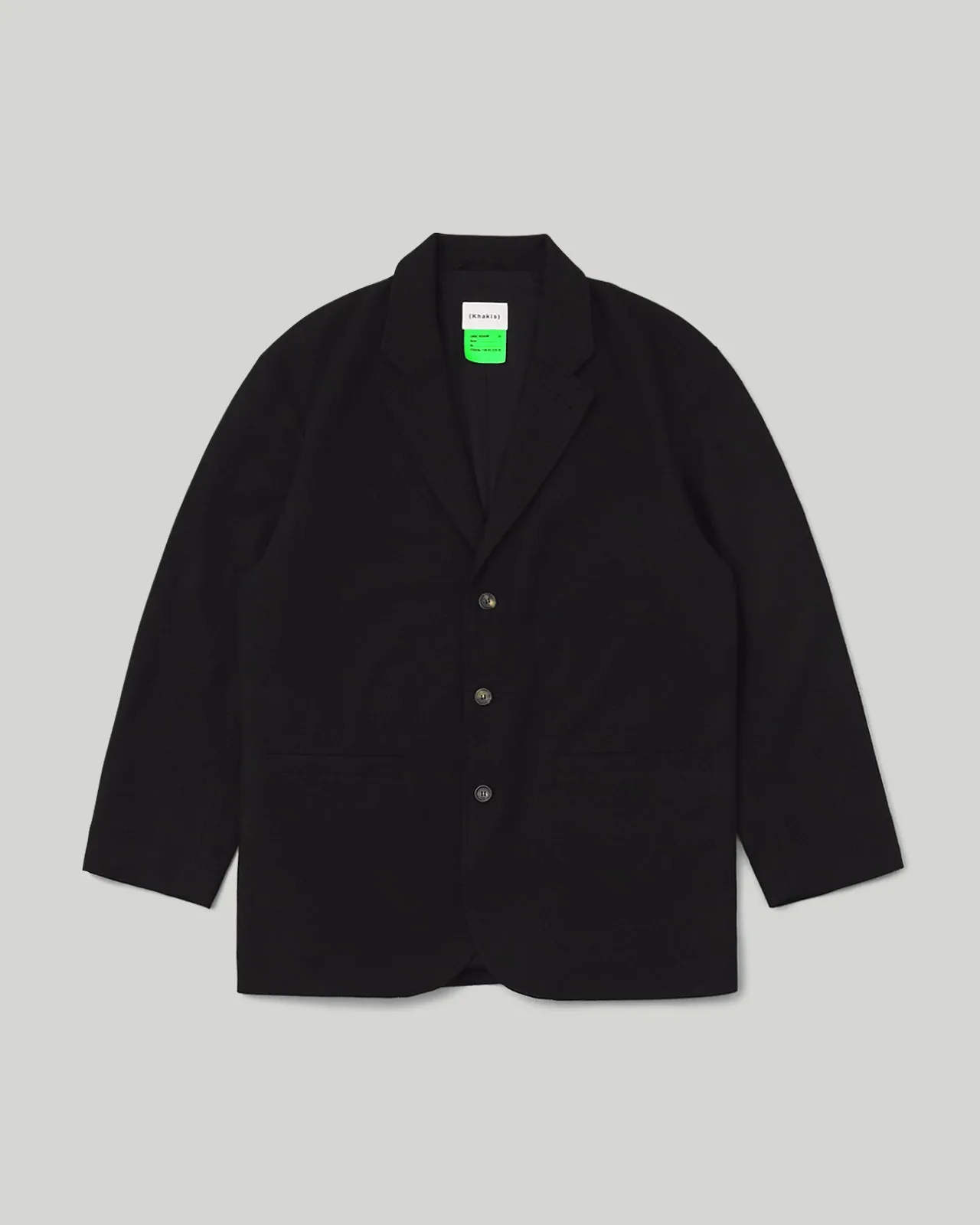 Wool Broad Jacket Black